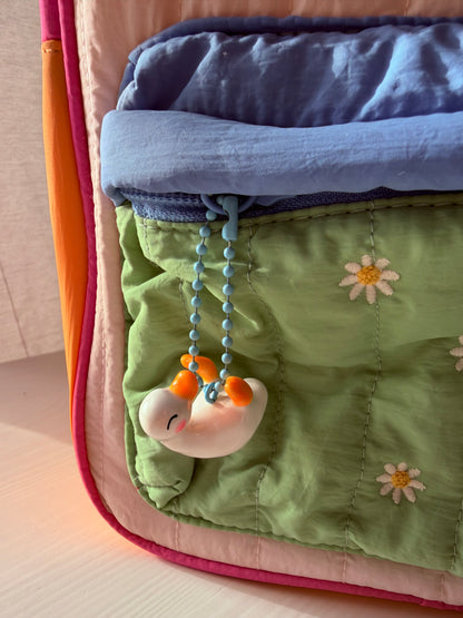 Large White Duck Keychain