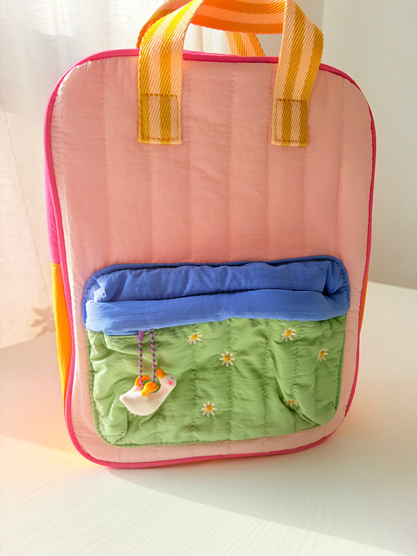 Large White Duck Keychain